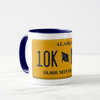 Taza Alaska License Plate mug