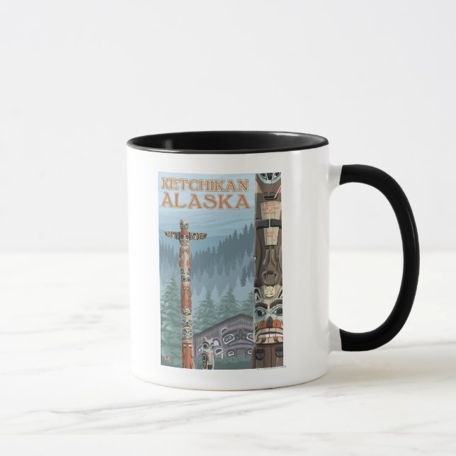Taza Alaska Totem Poles - Ketchikan, Alaska (Derecha)