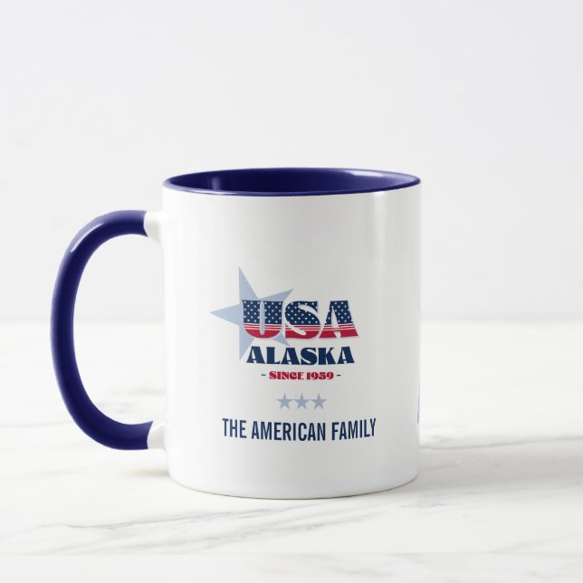 Taza Alaska USA 1959 Personalizada (Izquierda)
