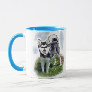 Taza Alaskan Klee Kai Art
