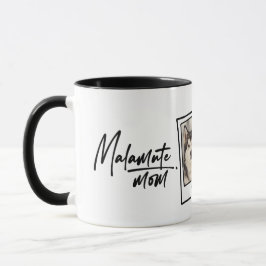 Taza Alaskan Malamute Mom Custom Photo & Name Fun Chic