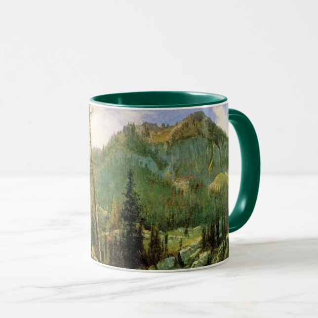 Taza Albert Bierstadt - Montañas de Sierra Nevada, (Anverso derecho)