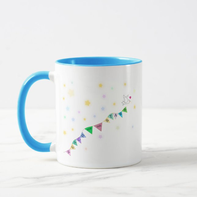 Taza Alcance de la Bunting Stars Cute Bird (Izquierda)