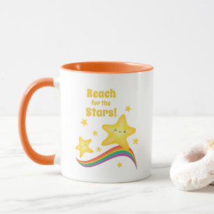 Taza Alcance para la cita de motivación dulce de las