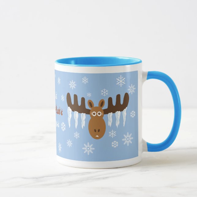 Taza Alces del chocolate de Head_Icicle Antlers_Hot de (Derecha)