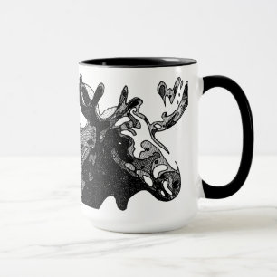 Taza Alces marcados con rayitas cruzadas