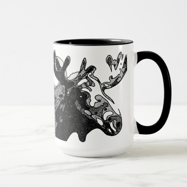 Taza Alces marcados con rayitas cruzadas (Derecha)