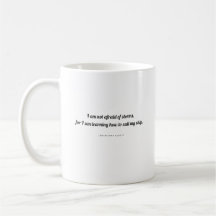 Taza Alcott: No Temo Tormentas Taza de Café