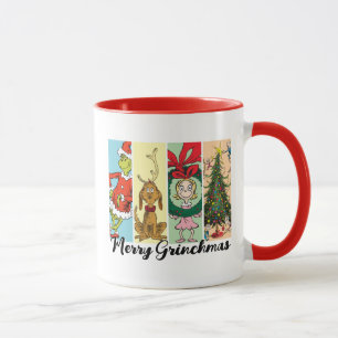 Taza Alegre Collage Navideño del Grinch