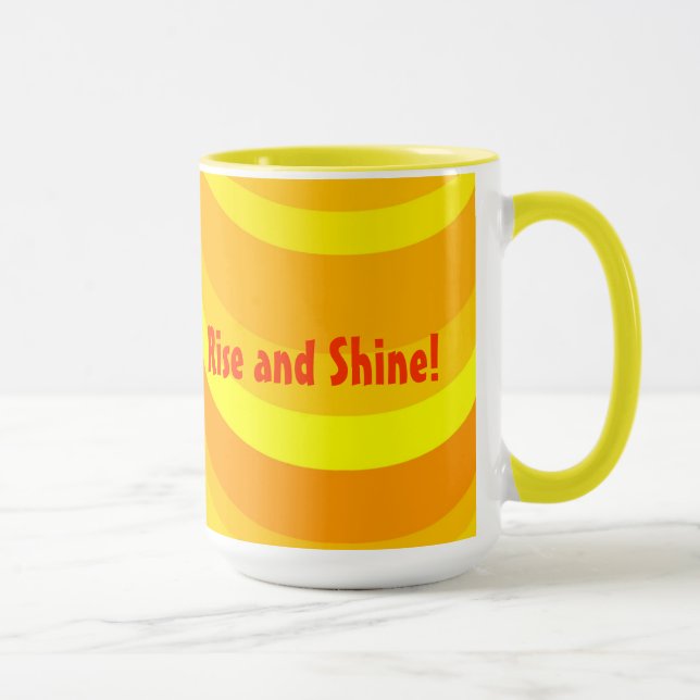 Taza alegre de la subida y del brillo (Derecha)