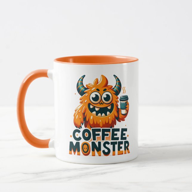 Taza Alegre Monstruo del Café (Izquierda)