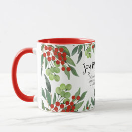 Taza Alegría al mundo John 3:16 Navidades de la Fe Roja