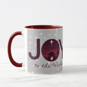 Taza Alegría al mundo natividad  