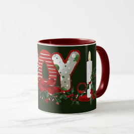 Taza Alegría de vacaciones de los navidades
