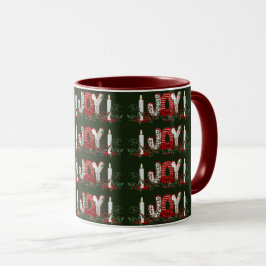 Taza Alegría de vacaciones de los navidades