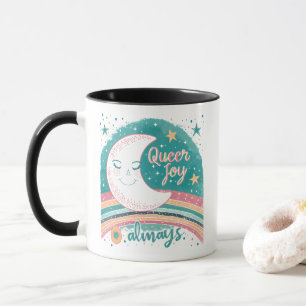 Taza Alegría queer siempre Orgullo LGBTQ Arcoíris Luna