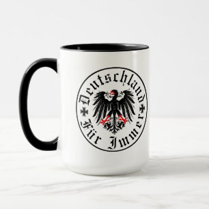 Taza Alemán/Deutschland Forever/águila/cruz de hierro