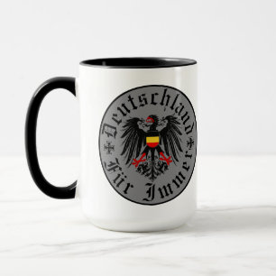 Taza Alemán/Deutschland Forever/águila/cruz de hierro