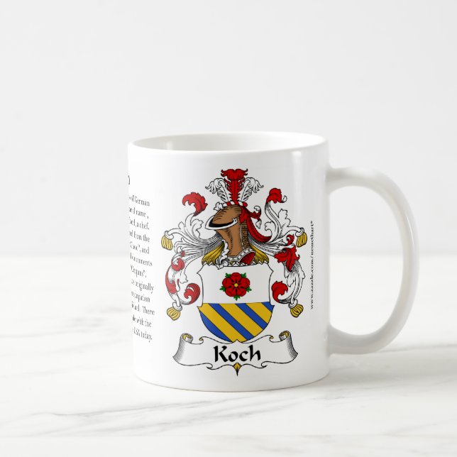 Taza alemana del escudo de armas de la familia de (Derecha)