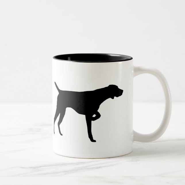 Taza alemana del indicador de pelo corto (Derecha)