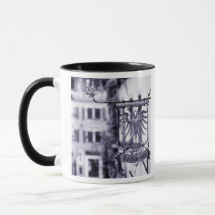 Taza Alemania, Baviera, Rottenburg. Letrero de hotel