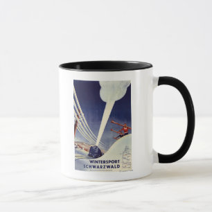 Taza Alemania - esquí en el bosque negro