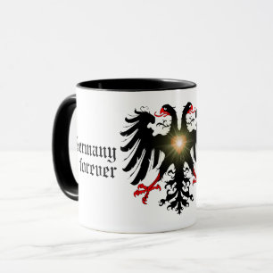 Taza Alemania para siempre/Imperio alemán bandera de do