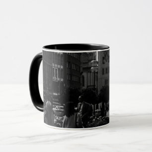 Taza Alemania Vintage Múnich Iglesia Marienplatz 1970