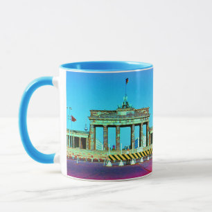 Taza Alemania Vintage Puerta de Brandeburgo Berlín
