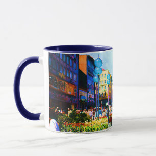 Taza Alemania Vintage Puerta de la Ciudad de Múnich Kar