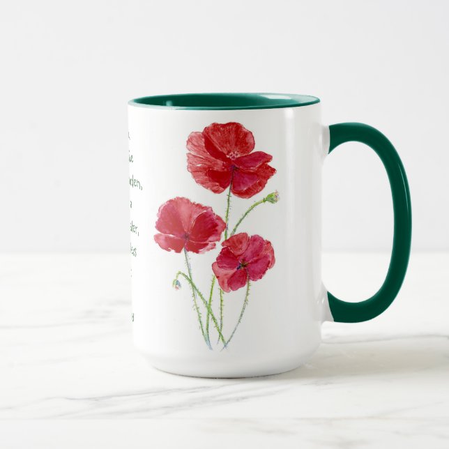Taza Alentar las Escrituras Prometidas Isaiah Poppy Gar (Derecha)