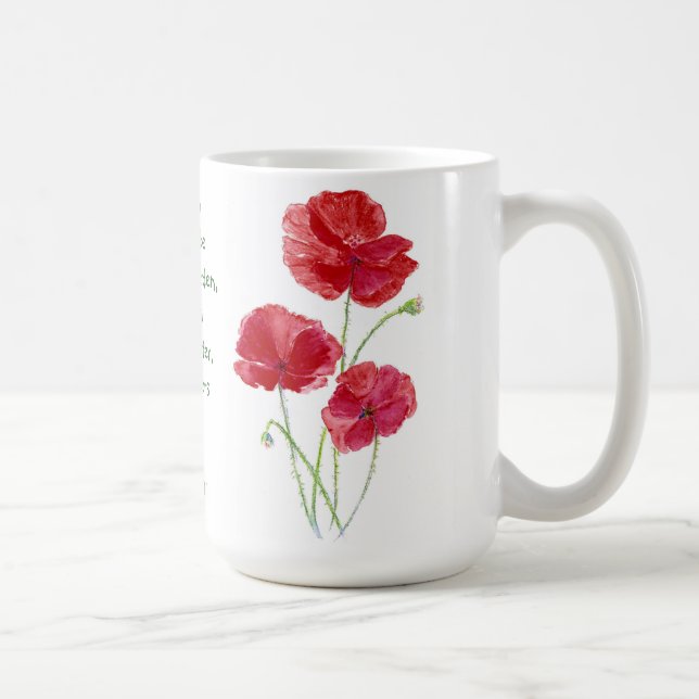 Taza Alentar las Escrituras Prometidas Isaiah Poppy Gar (Derecha)