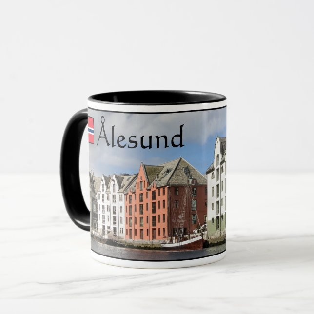 Taza Alesund Norway Souvenir (Anverso izquierdo)