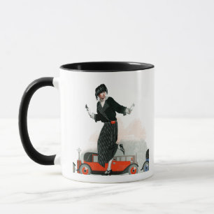 Taza Aleta y automóvil descubierto