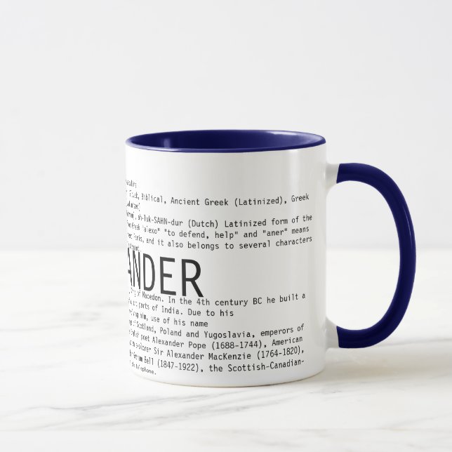 TAZA ALEXANDER (Derecha)