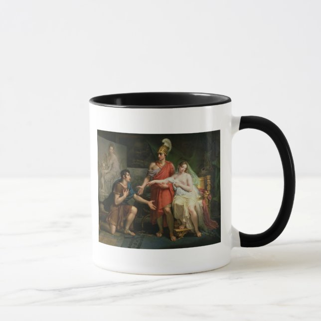 Taza Alexander el grande entrega Campaspe (Derecha)