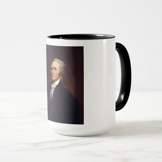 Taza Alexander Hamilton: Padre fundador de EE. UU., fig (Anverso derecho)