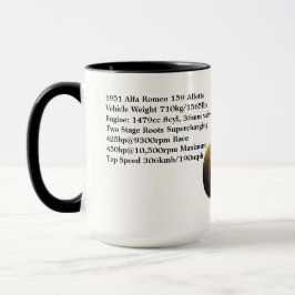 Taza Alfa Romeo 1951 Alfetta Specs Mug