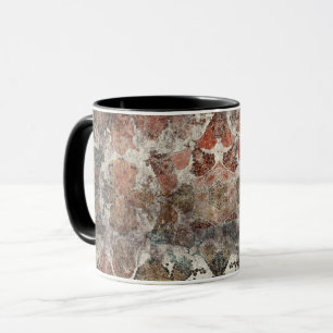 Taza Alfombra de lana hecha a mano antigua grunge vinta