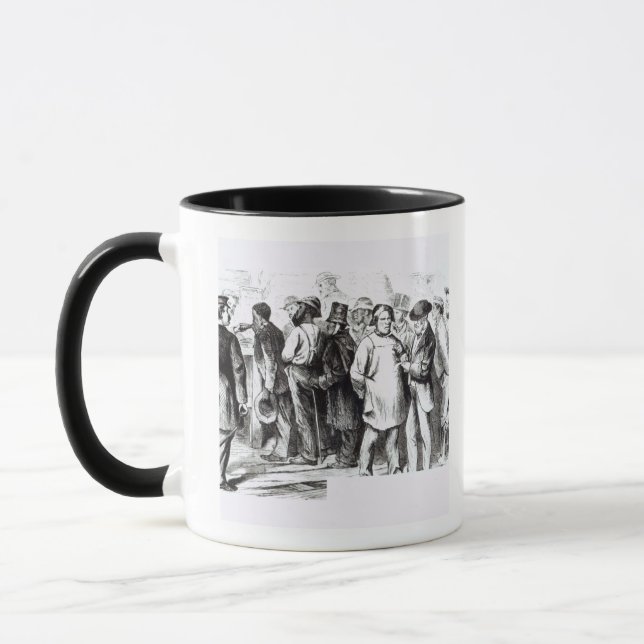 Taza Alfombre a los Baggers, últimos 1860s (grabado) (Izquierda)