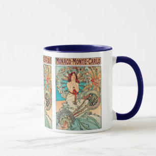 Taza Alfonso Mucha Mónaco, Monte Carlo, 1897