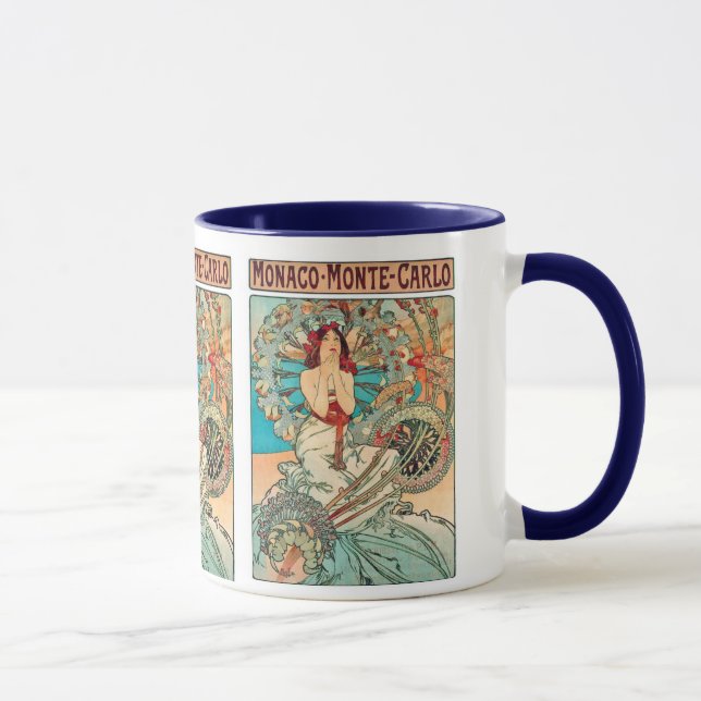 Taza Alfonso Mucha Mónaco, Monte Carlo, 1897 (Derecha)
