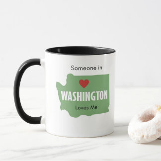 Taza Alguien en Washington me ama el café Mug