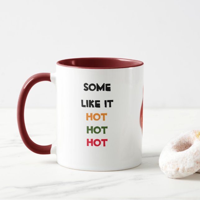 Taza Algunos Como It Hot Personalizado Combo Mug De Zaz (Con donut)