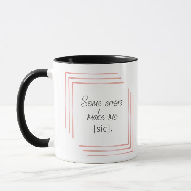 Taza Algunos errores Moda Mug (Izquierda)
