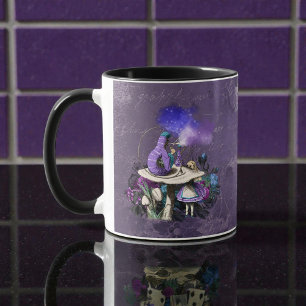 Taza Alice Oscura Rústica Púrpura Profundo