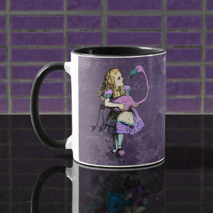 Taza Alice Oscura Rústica Púrpura Profundo