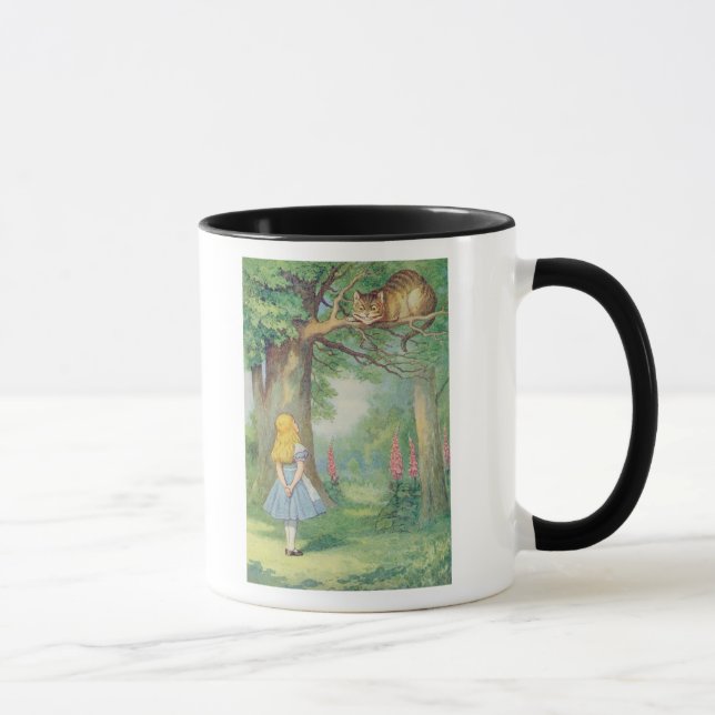 Taza Alice y el gato de Cheshire (Derecha)