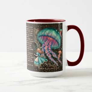 Taza Alicia en la medusa de Hatterville en el país de l