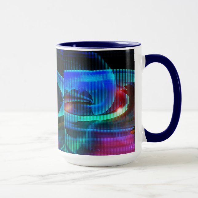 Taza Alien Invasion Abstract Mug (Derecha)